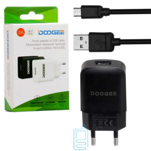 Сетевое зарядное устройство Doogee YJ-06 1USB 2.0A micro-USB black