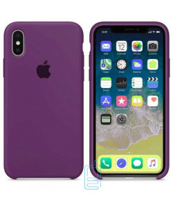 Чехол Silicone Case Apple iPhone X, XS фиолетовый 34