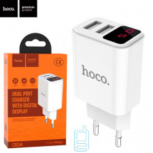 Сетевое зарядное устройство Hoco C63A 2USB 2.1A white