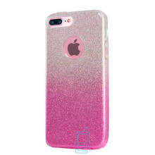 Чехол силиконовый Shine Apple iPhone 7 Plus, iPhone 8 Plus градиент розовый
