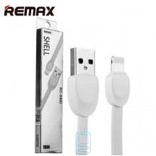 USB кабель Remax Shell RC-040i Apple Lightning 1m білий