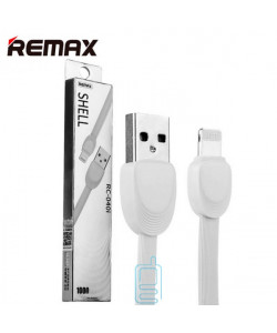 USB кабель Remax Shell RC-040i Apple Lightning 1m білий