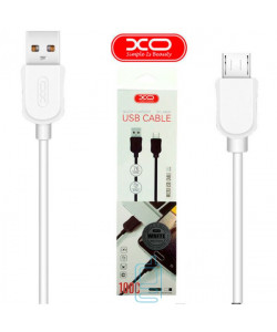 USB кабель XO NB41 micro USB 1m белый