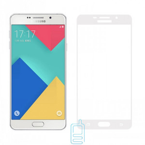 Защитное стекло Full Screen Samsung A7 2016 A710 white тех.пакет