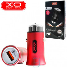 Автомобільний зарядний пристрій XO CC06 QC 3.0 red