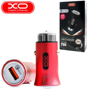 Автомобільний зарядний пристрій XO CC06 QC 3.0 red