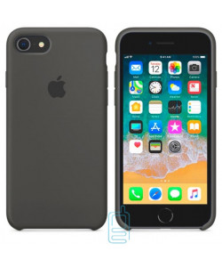Чехол Silicone Case Apple iPhone 7, 8 темно-серый 35