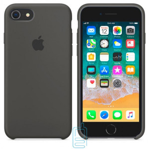 Чохол Silicone Case Apple iPhone 7, 8 темно-сірий 35