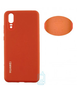 Чехол Silicone Cover Full Huawei P20 оранжевый