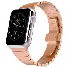 Ремешок металлический Apple Watch 40mm – 1 Bead Metal (розовое золото)