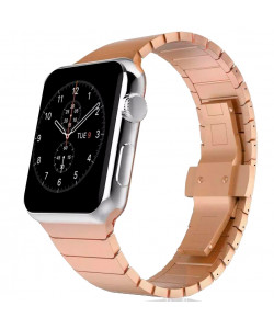 Ремешок металлический Apple Watch 44mm – 1 Bead Metal (розовое золото)
