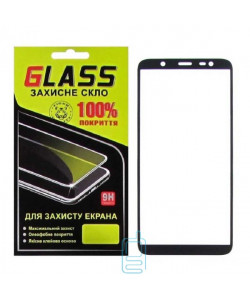 Захисне скло Full Glue Samsung J8 2018 J810 black Glass