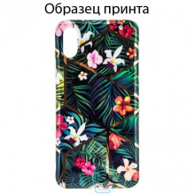 Чехол Mix Flowers Apple iPhone 7 Plus, 8 Plus dark green