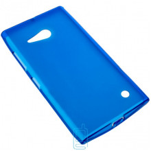 Чехол силиконовый цветной Nokia Lumia 730 синий