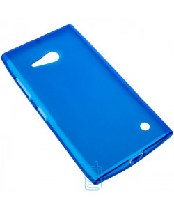 Чохол силіконовий кольоровий Nokia Lumia 730 синій