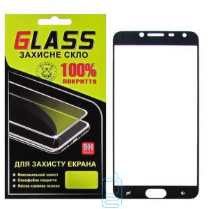 Защитное стекло Full Glue Samsung J4 2018 J400 black Glass