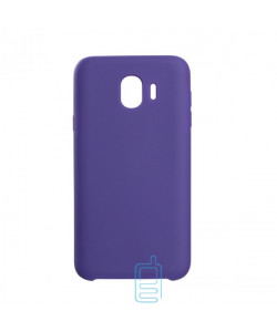 Чехол Silicone Case Original Samsung J4 2018 J400 фиолетовый (36)
