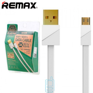 USB кабель Remax RC-048m Gold plating micro USB белый