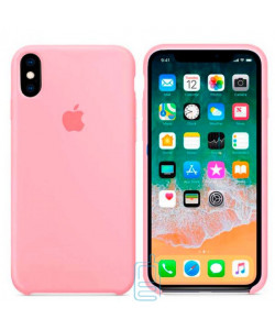 Чехол Silicone Case Apple iPhone X, XS розовый 06