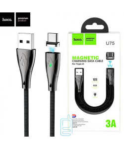 USB Кабель Hoco U75 ″Blaze magnetic″ Type-C 1.2М черный