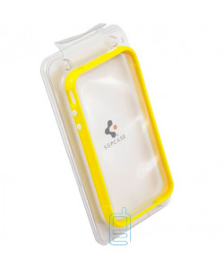 Чехол-бампер пластиковый Apple iPhone 4 желтый
