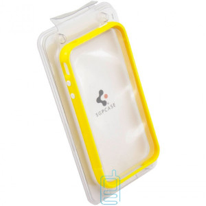 Чехол-бампер пластиковый Apple iPhone 4 желтый