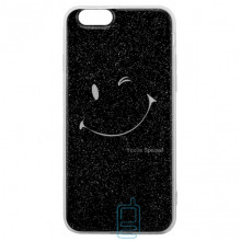 Чохол силіконовий Glue Case Smile shine iPhone 6, 6S чорний