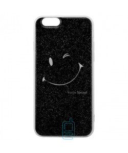 Чохол силіконовий Glue Case Smile shine iPhone 6, 6S чорний