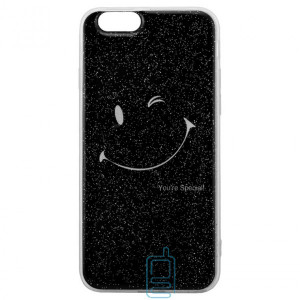 Чохол силіконовий Glue Case Smile shine iPhone 6, 6S чорний