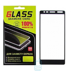 Захисне скло Full Glue Nokia 3.1 black Glass