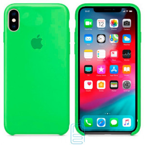 Чохол Silicone Case Apple iPhone XS Max зелений 32