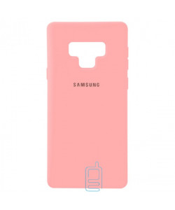 Чехол Silicone Case Full Samsung Note 9 N960 розовый