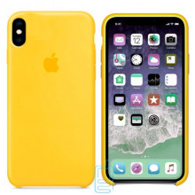 Чехол Silicone Case Apple iPhone X, XS желтый 04