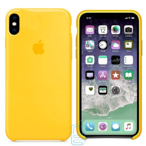 Чехол Silicone Case Apple iPhone X, XS желтый 04