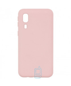 Чохол Silicone Cover Full Samsung A2 Core A260 рожевий