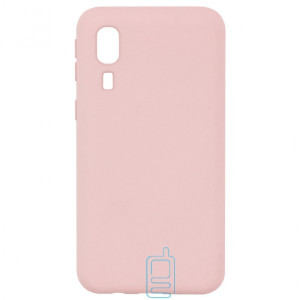 Чохол Silicone Cover Full Samsung A2 Core A260 рожевий