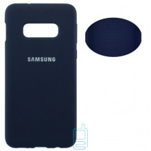Чехол Silicone Cover Full Samsung S10E G970 синий