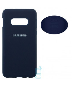 Чехол Silicone Cover Full Samsung S10E G970 синий