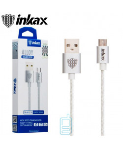 USB кабель inkax CK-64 Micro сріблястий