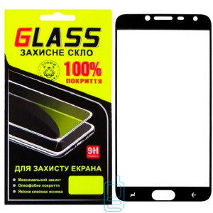Защитное стекло Full Screen Samsung J4 2018 J400 black Glass