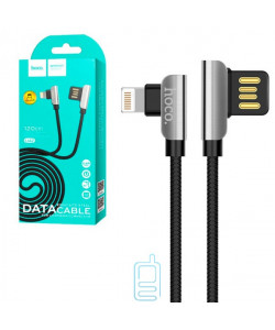 USB кабель Hoco U42 ″Exquisite steel″ Apple Lightning 1.2m черный