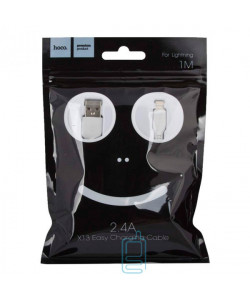 USB кабель HOCO X13 ″Easy Charge″ Apple Lightning 1m белый