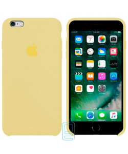 Чехол Silicone Case Apple iPhone 6, 6S бледно-желтый 51