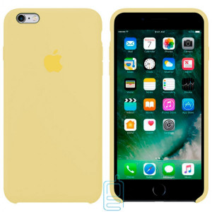 Чохол Silicone Case Apple iPhone 6, 6S блідо-жовтий 51