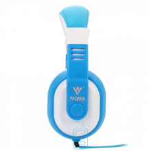 Навушники з мікрофоном VYKON MQ98 біло-блакитні