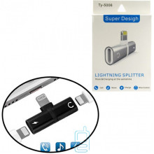 Переходник ″Metal Short″ Double Apple Lightning Ty-5006 черный