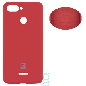 Чохол Silicone Cover Full Xiaomi Redmi 6 червоний