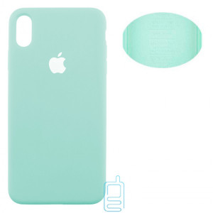 Чохол Silicone Cover Full Apple iPhone XS Max бірюзовий