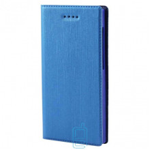 Универсальный чехол-книжка однотонный без окна 3.5-3.7″ 6#-XS голубой
