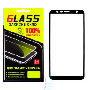 Защитное стекло Full Screen Samsung J4 Plus 2018 J415, J6 Plus 2018 J610 black Glass